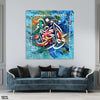 Wa huwal 'Aliyyul 'Adheem Abstract Calligraphy Handmade Painting