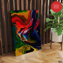 Beautiful Abstract Art With Colorful Paint Art | Abstract Office Artwork #00418 - Prime Décor