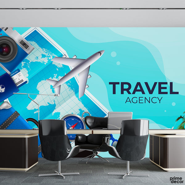 Travel Agency Travel The World | Office Wallpaper Mural