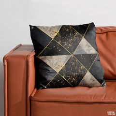 Mystic Marble Series - Charcoal | Abstract Cushion #422