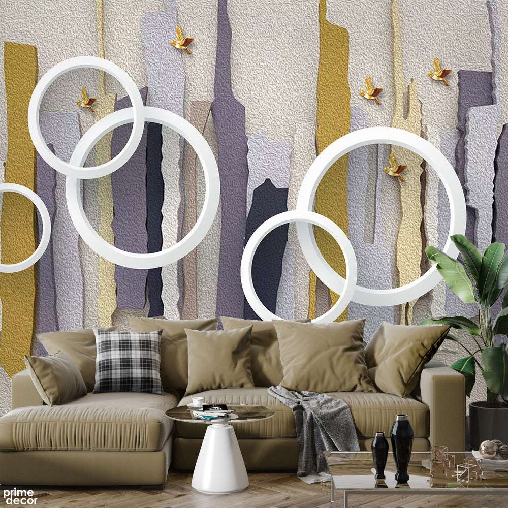 Abstract Colorful Paint Style Artwork | Abstract Wallpaper Mural