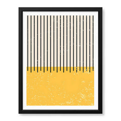 Black & Gold Abstract Line Art Over White Background | Abstract Office Artwork #00430 - Prime Décor