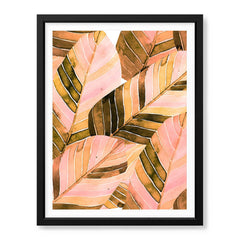 Beautiful Abstract Leaves Art Over White Background | Abstract Floral Artwork #00433 - Prime Décor
