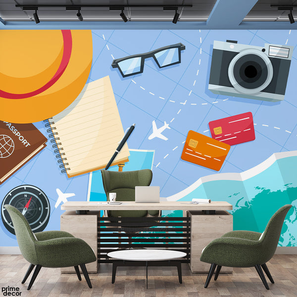 Travel The World With Us & Enjoy The Life | Travel Wallpaper Mural