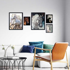 Gorgeous Horses Artwork (6 Panel) Horses Wall Art