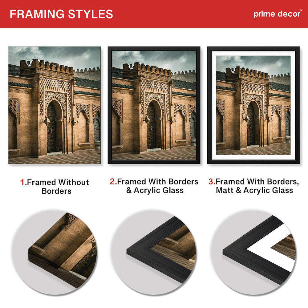 Beautiful Door Entrance Of A Historic Fort | Abstract Architecture Artwork #00458 - Prime Décor
