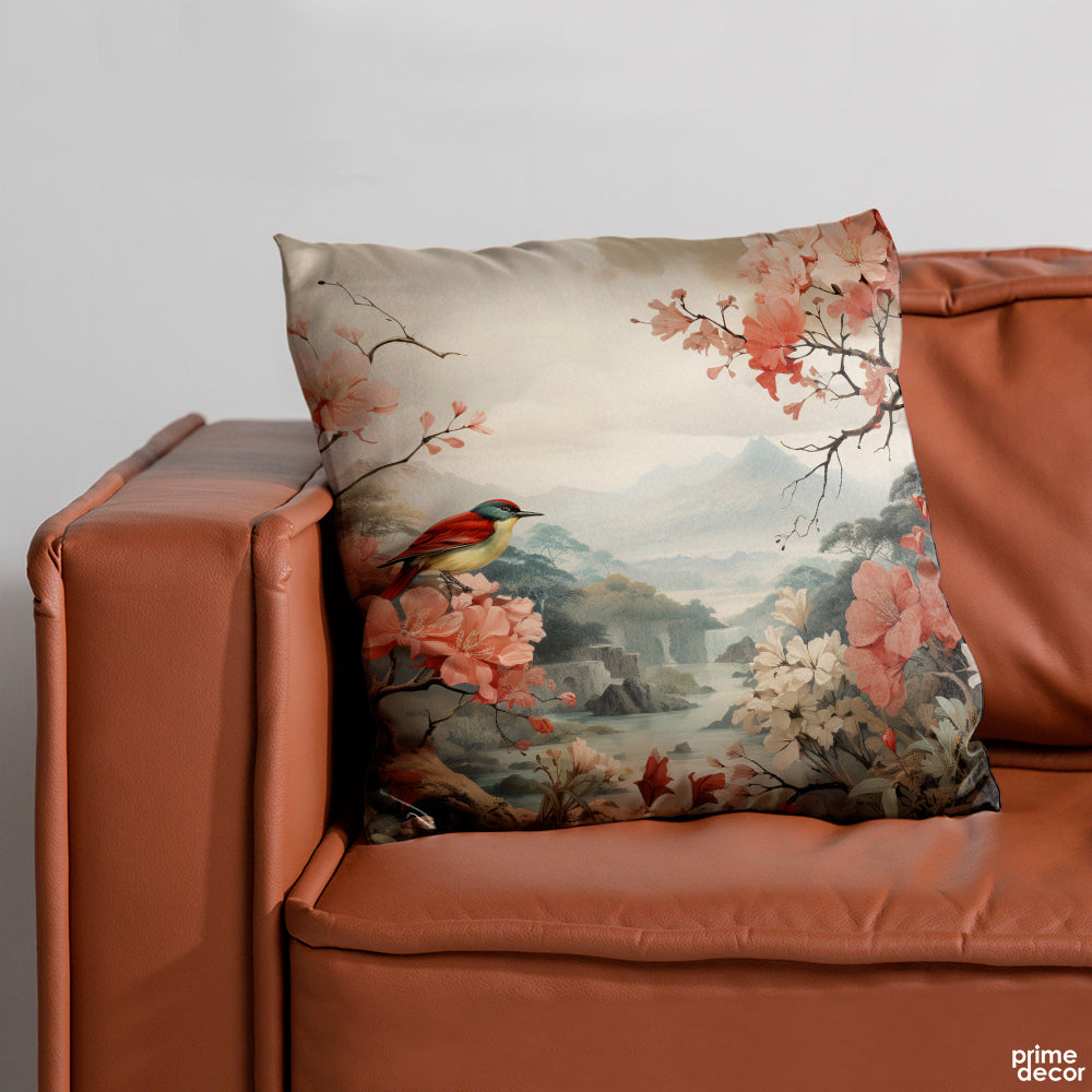 Pink & White Lotus Lake Flower | Nature Cushion #045 - Prime Décor