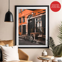 Beautiful View Of A Street With Cycle | Abstract Nature Artwork #00460 - Prime Décor