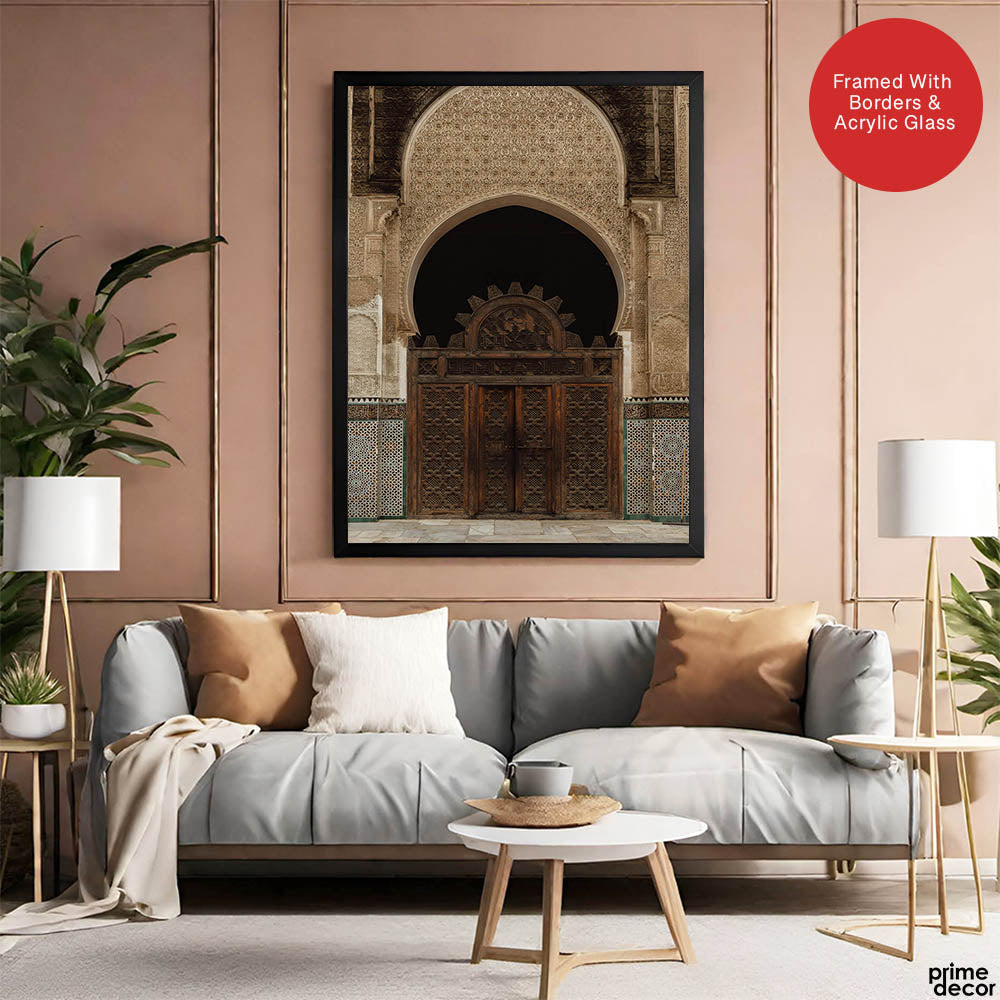 Beautiful Door Entrance Of A Historic Fort | Abstract Architecture Artwork #00462 - Prime Décor