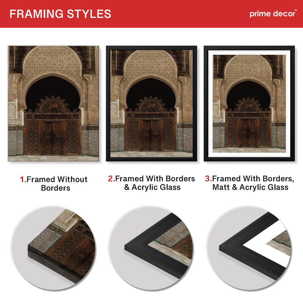 Beautiful Door Entrance Of A Historic Fort | Abstract Architecture Artwork #00462 - Prime Décor