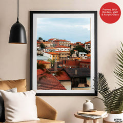 Beautiful View Of Terrace Of The Houses | Abstract Nature Artwork #00463 - Prime Décor