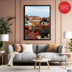 Beautiful View Of Terrace Of The Houses | Abstract Nature Artwork #00463 - Prime Décor