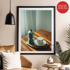 Beautiful View Of A Coffe Cup On The Table | Abstract Nature Artwork #00464 - Prime Décor