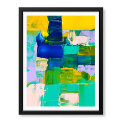 Colorful Abstract Art Paint Strokes Over Beautiful Background | Abstract Office Artwork #00466 - Prime Décor