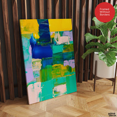 Colorful Abstract Art Paint Strokes Over Beautiful Background | Abstract Office Artwork #00466 - Prime Décor