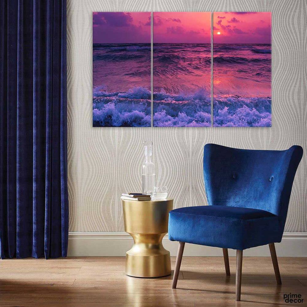 Body of Water Can Be Seen (3 Panel) Nature Wall Art - Prime Décor
