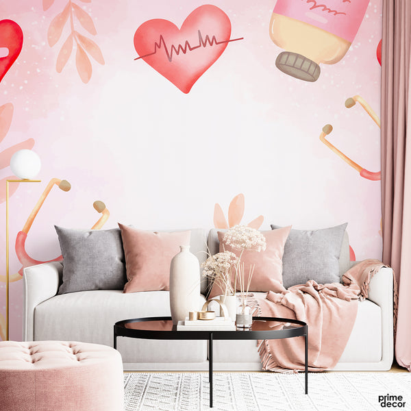 Abstract Beautiful Medical Artwork Design | Medical Wallpaper Mural