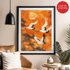 Beautiful View Of Sunrise From The Top Of The Trees | Abstract Nature Artwork #00484