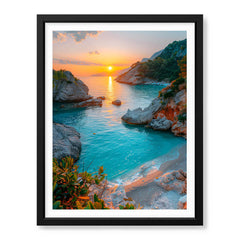Beautiful View Of Sunrise From A Beautiful Lake | Abstract Nature Artwork #00489