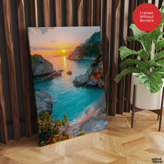 Beautiful View Of Sunrise From A Beautiful Lake | Abstract Nature Artwork #00489