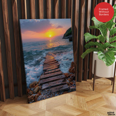 Beautiful View Of Sunrise From A Beautiful Sea | Abstract Nature Artwork #00490