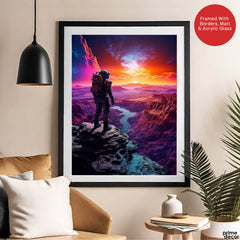 Beautiful View Of Space From Astronaut Site | Abstract Nature Artwork #00491