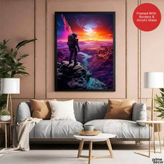 Beautiful View Of Space From Astronaut Site | Abstract Nature Artwork #00491