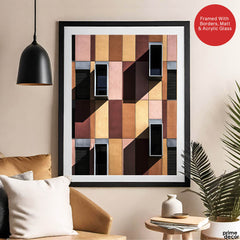 Colorful Abstract Design With Box Shapes | Abstract Fashion Artwork #00495