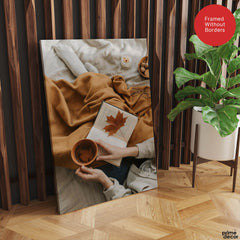 Beautiful Brown Leaf In The Book | Abstract Fashion Artwork #00496