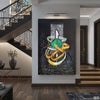 Muhammad (PBUH) Calligraphy and Salawat Black Handmade Painting