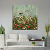 Abstract Artwork Of Cycle In The Garden (Single Panel) Nature Square Wall Art