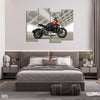 The Brown Harley's Grace (4 Panel) Bikes Wall Art