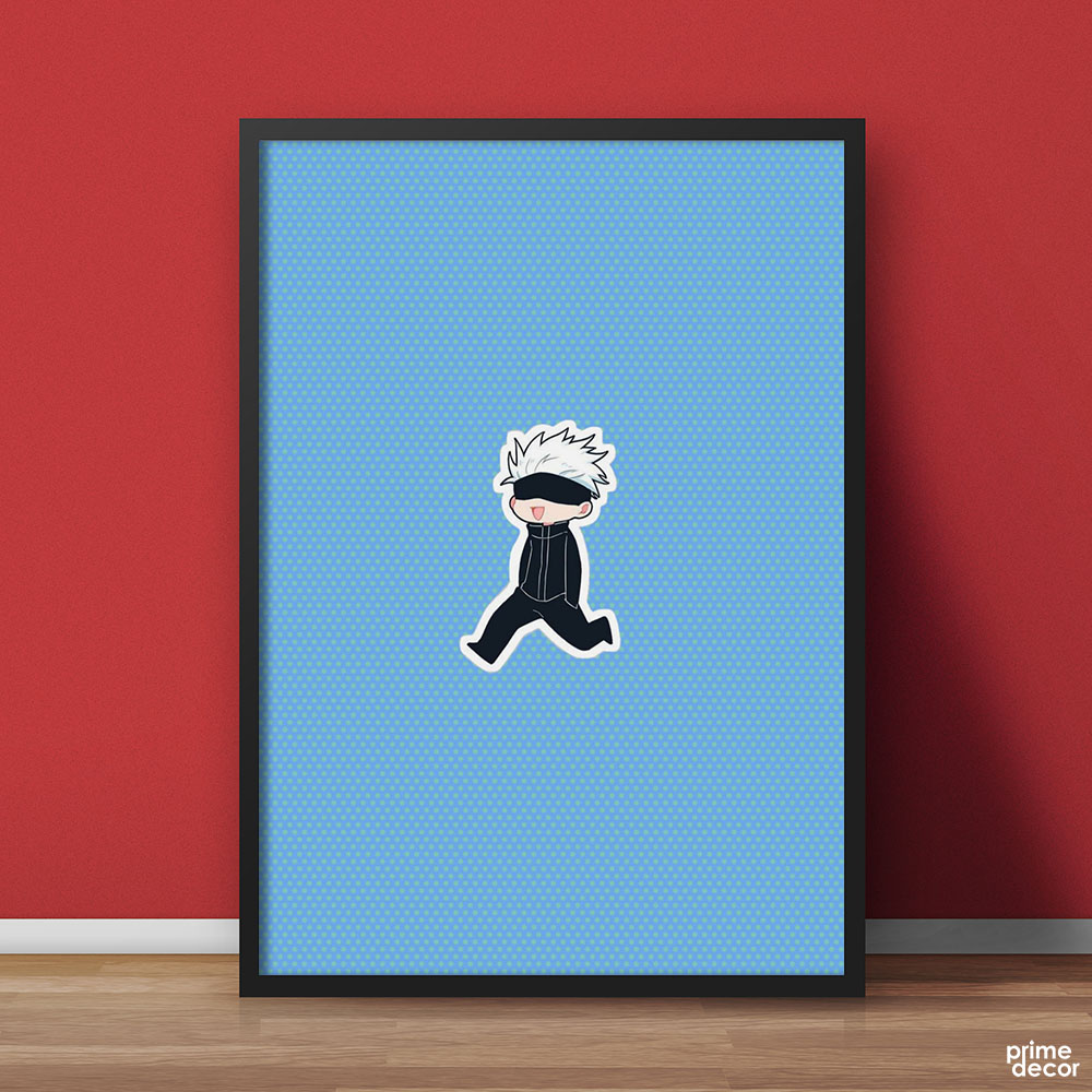Gojo Funny Doodle | Anime Poster Wall Art - Prime Décor