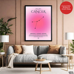 Cancer Abstract Stars Sign Art | Abstract Nature Artwork #00504 - Prime Décor