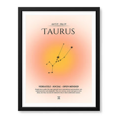 Taurus Abstract Stars Sign Art | Abstract Nature Artwork #00507 - Prime Décor