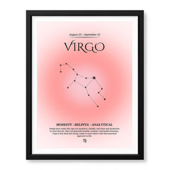 Virgo Abstract Stars Sign Art | Abstract Nature Artwork #00508 - Prime Décor