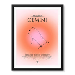 Gemini Abstract Stars Sign Art | Abstract Nature Artwork #00510 - Prime Décor