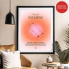 Gemini Abstract Stars Sign Art | Abstract Nature Artwork #00510 - Prime Décor