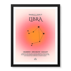 Libra Abstract Stars Sign Art | Abstract Nature Artwork #00511 - Prime Décor