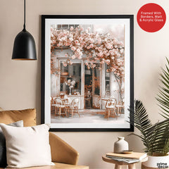 Paris Beautiful Street Cafe | Abstract Cafe Artwork #00524
