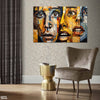 Astonished Faces Surrealism (Single Panel) Abstract Wall Art
