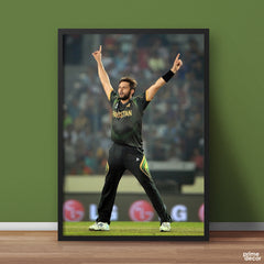 Shahid Afridi Iconic Victory Sign | Sports Wall Art - Prime Décor