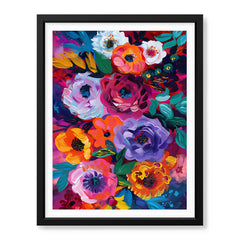 Abstract Colorful Flowers Art | Abstract Floral Artwork #00548