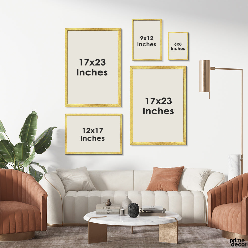 Gold Foil & Grey Luxury Fashion Abstract (5 Panel) Fashion Wall Art - Prime Décor