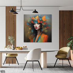 Brush Stroke Beauty Women Portrait (Single Panel) Fashion Wall Art - Prime Décor