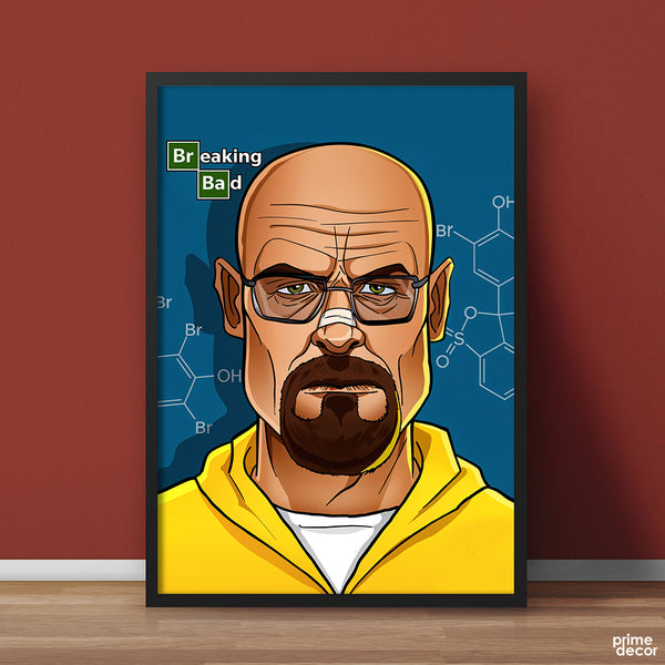 Walter White Caricature Breaking Bad Series | Movies Wall Art - Prime Décor