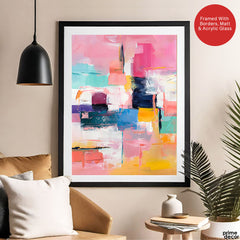 Abstract Multicolor Paint Splash Digital Artwork | Abstract Fashion Artwork #00555