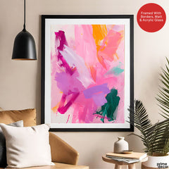Abstract Multicolor Brush Paint Stroke Digital Artwork | Abstract Fashion Artwork #00556