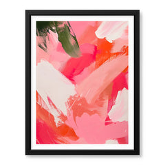 Abstract Red & Orange Paint Stroke Digital Artwork | Abstract Fashion Artwork #00557