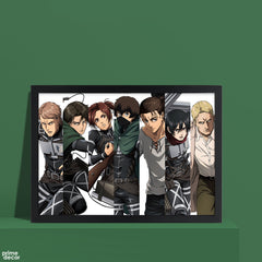 Team Attack On Titan Collage Style | Anime Wall Art - Prime Décor